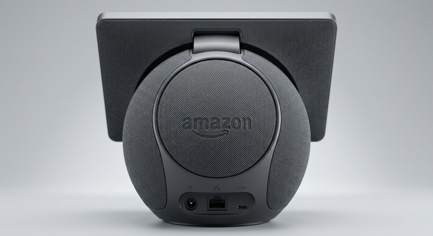 Echo Show 11の背面スピーカーユニットのアップ