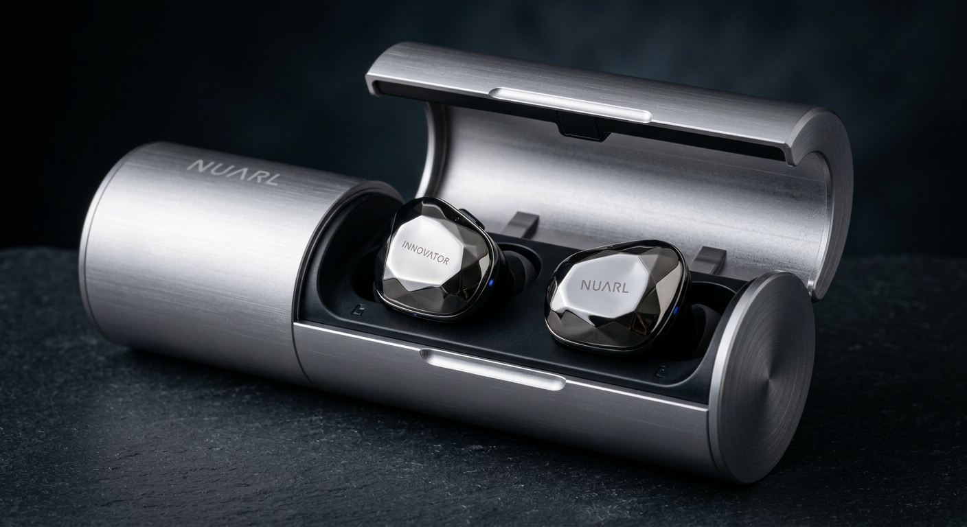 NUARL Innovatorの本体外観とアルミ削り出しケース