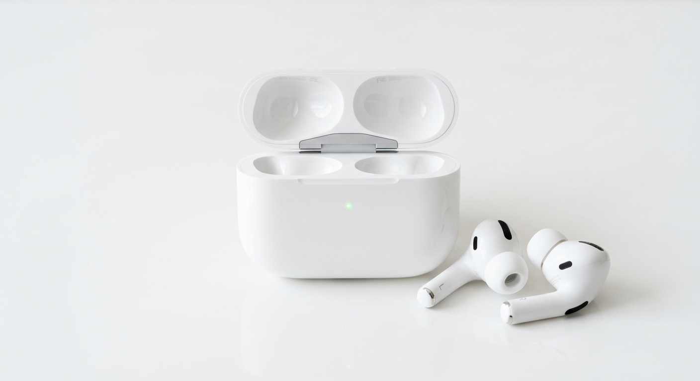 Apple AirPods Pro 3の本体とケース外観