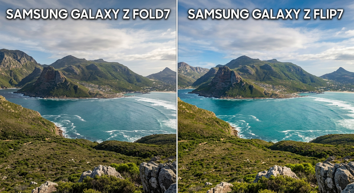 Galaxy Z Fold7とZ Flip7のカメラで撮影した写真の画質比較