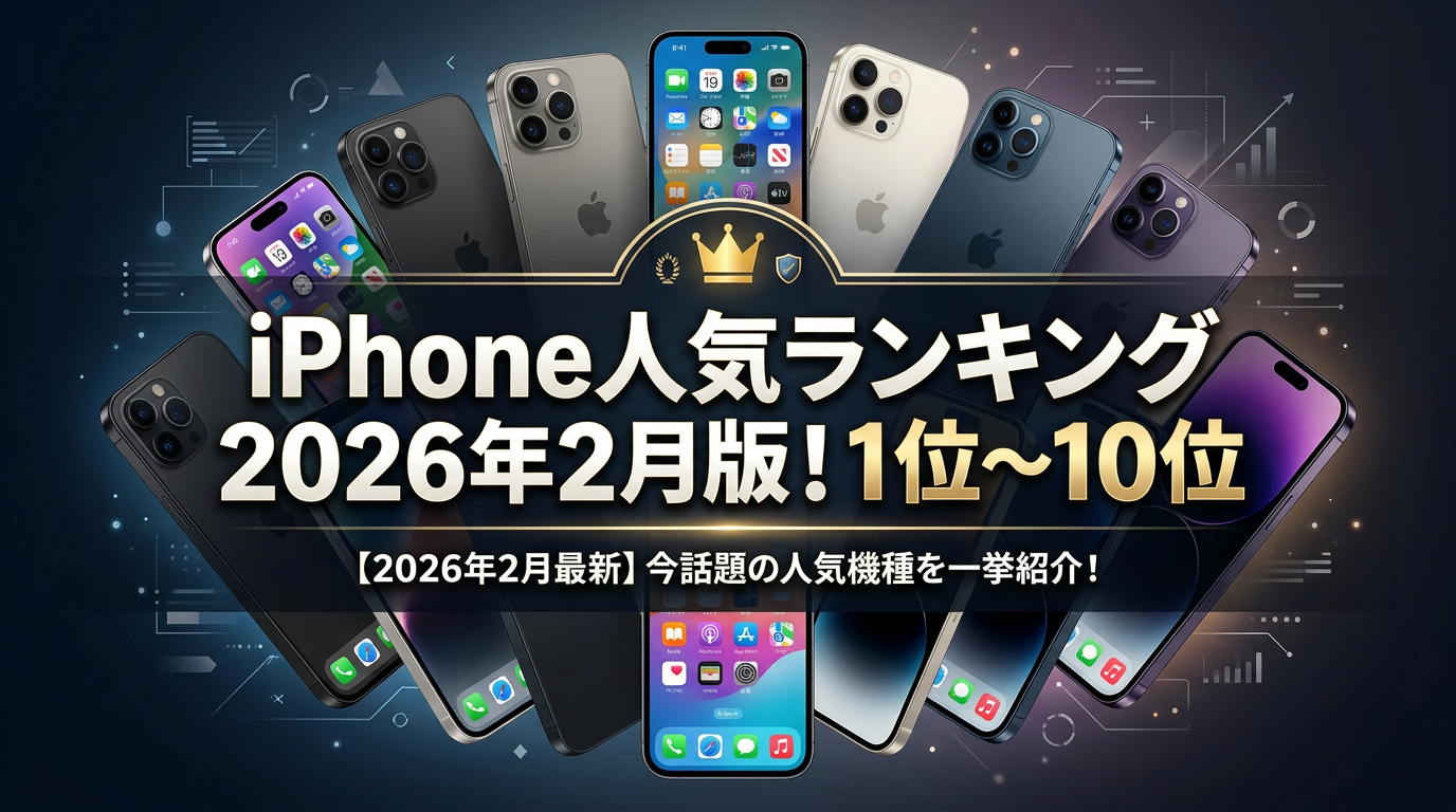 iPhone人気ランキング2026年2月版！1位〜10位