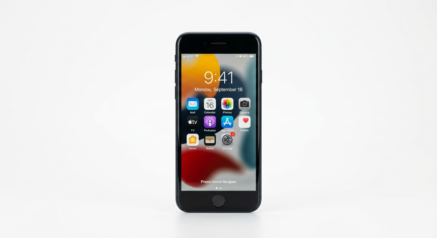 iPhone SE第3世代 ミッドナイトカラーの外観