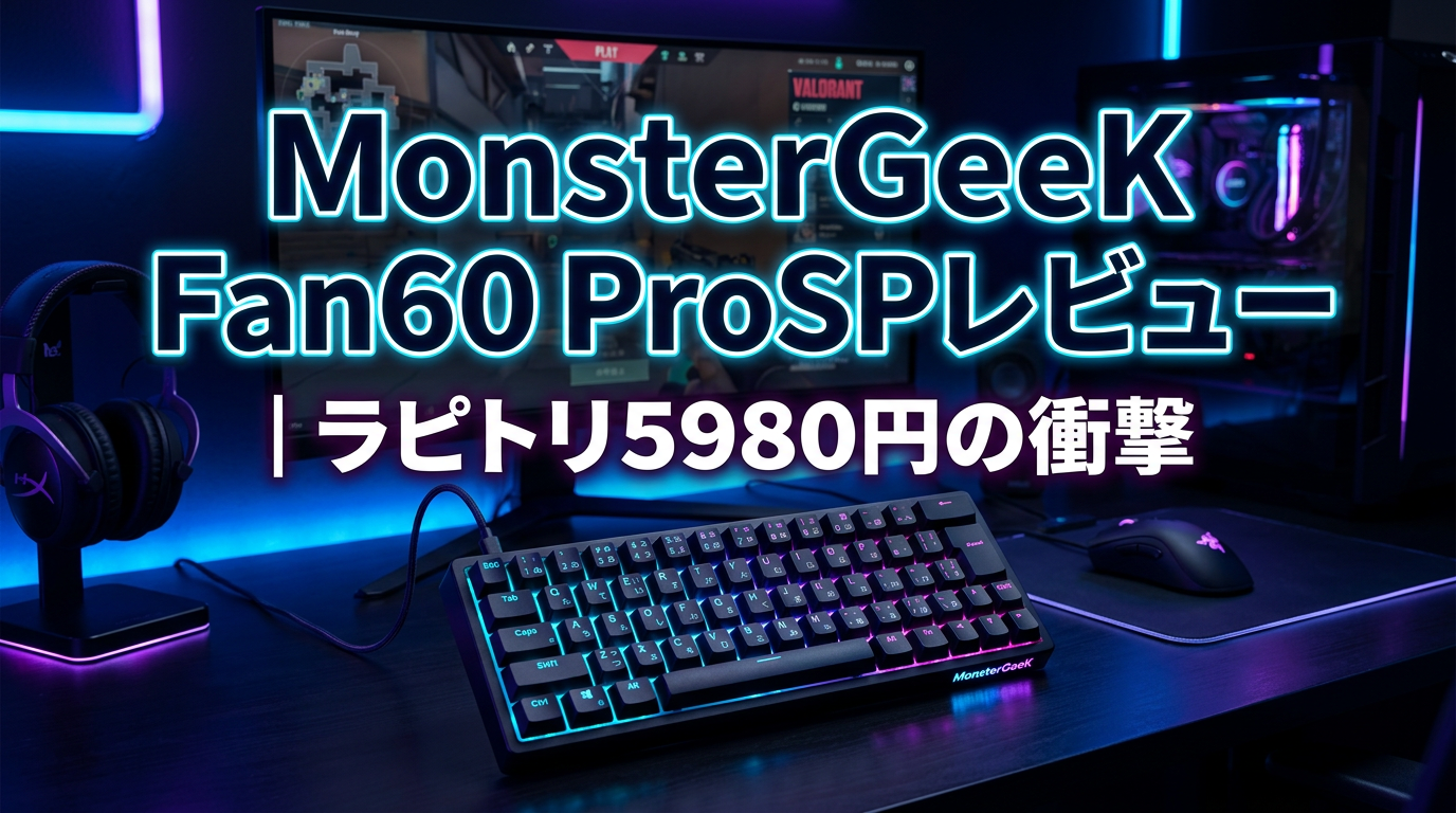 MonsterGeeK Fan60 ProSPレビュー｜ラピトリ5980円の衝撃