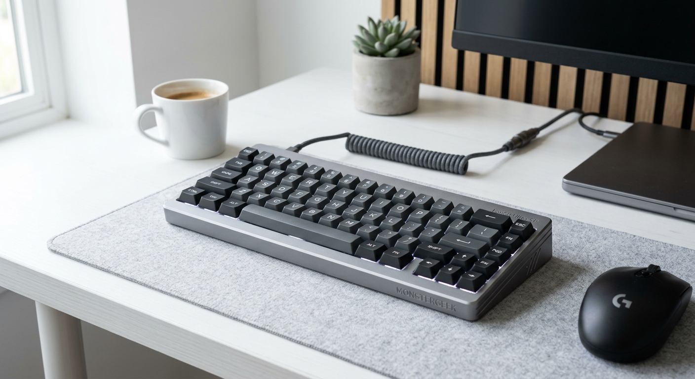 MonsterGeeK Fan60 Ultra SPの外観。アルミケースによる高級感のあるデザイン