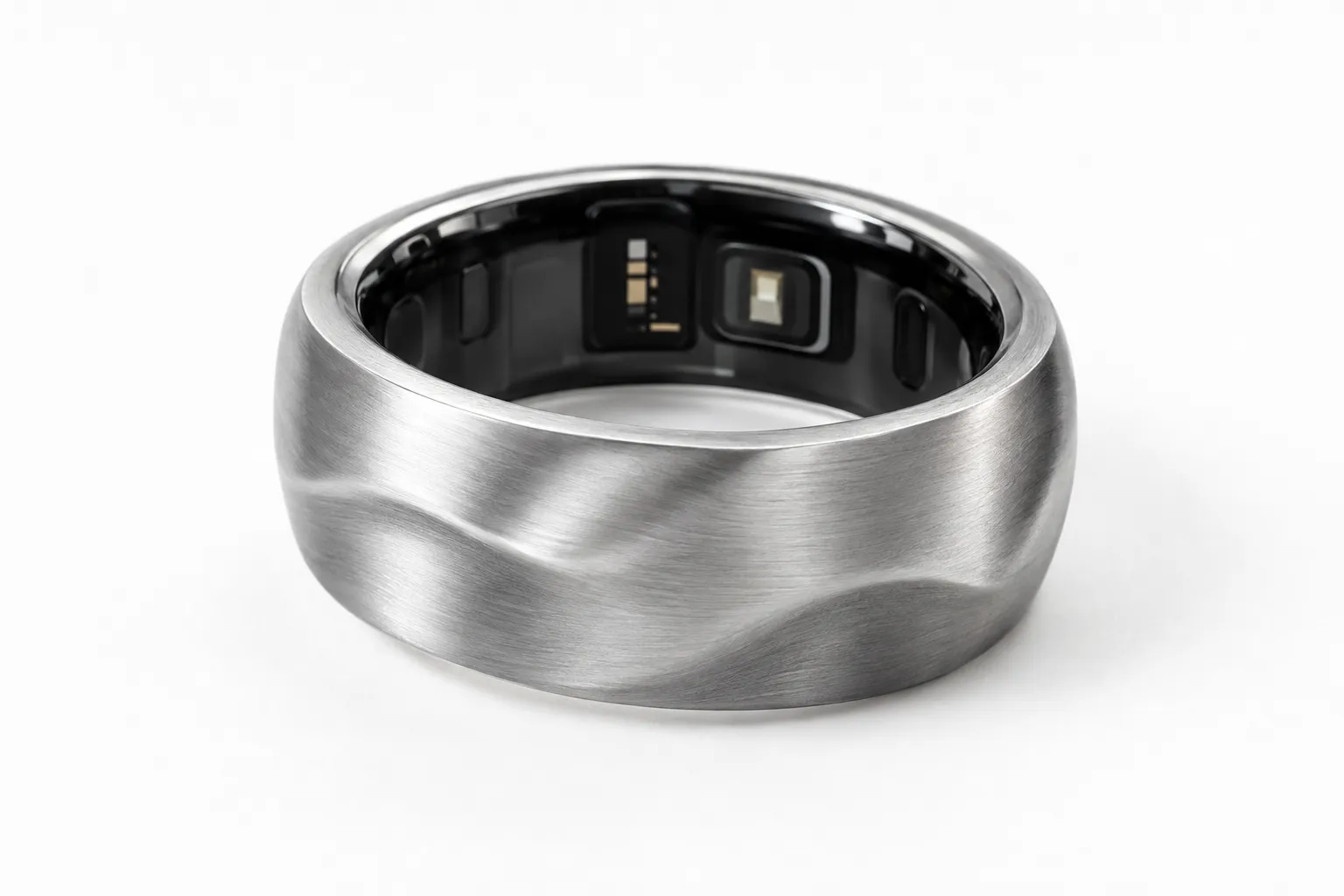 RingConn Gen 3 本体の外観とブラッシュドシルバーの質感